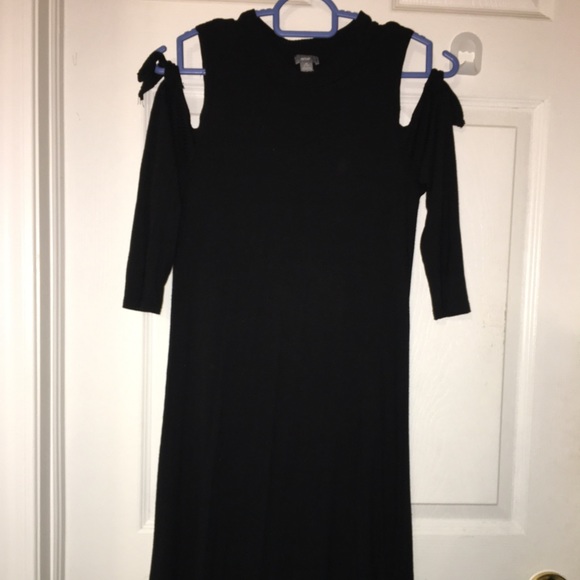 Aerie Black Tie Shoulder Dress - Picture 9 of 12